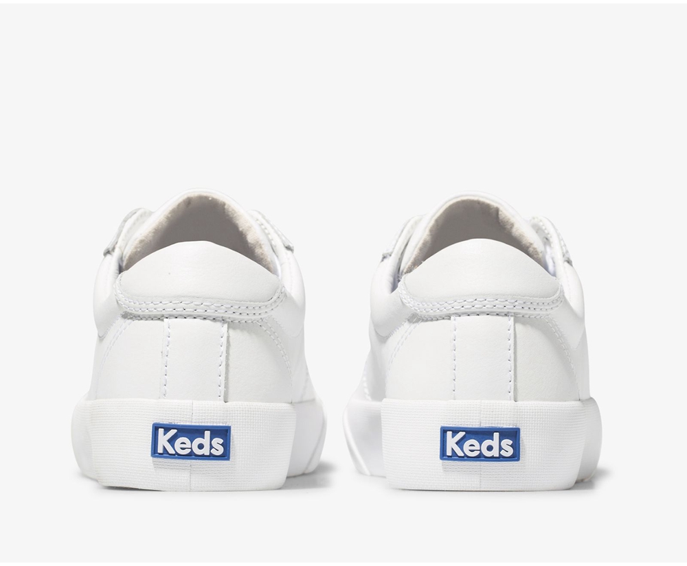 Tenis Keds Mujer Blancos - Crew Kick 75 Cuero - 4602-RNMKZ